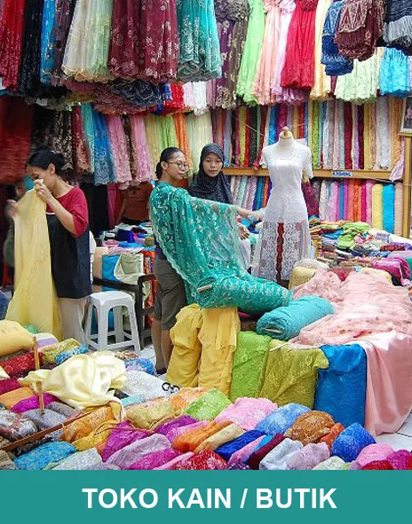 Program toko kain dan pakaian Murah di Denpasar